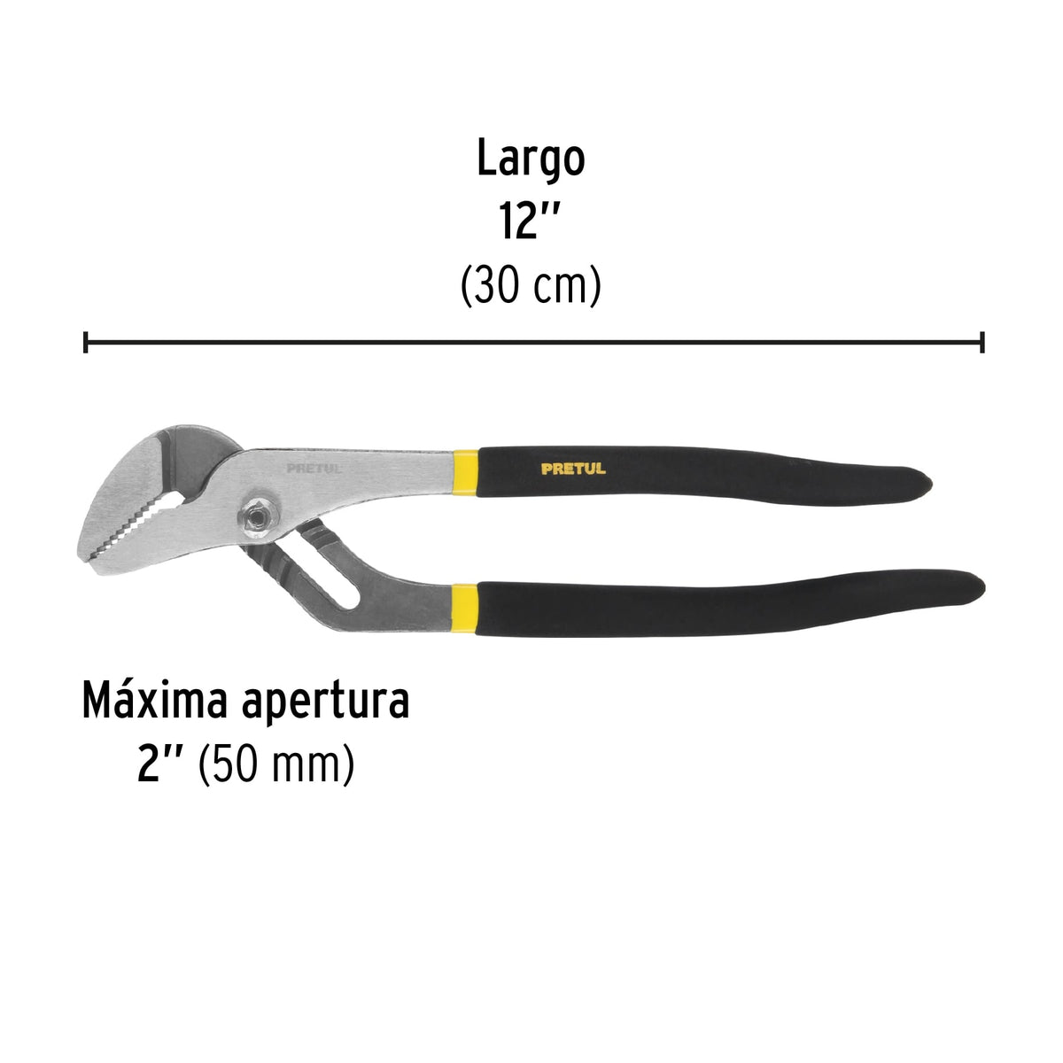 PINZA DE EXTENSIÒN 12'' MANGO DE PVC, PRETUL 28163 *