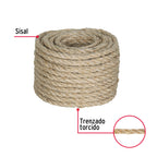 PIOLA SISAL 8 MM X 15 MM NATURAL, FIERO 45657 *