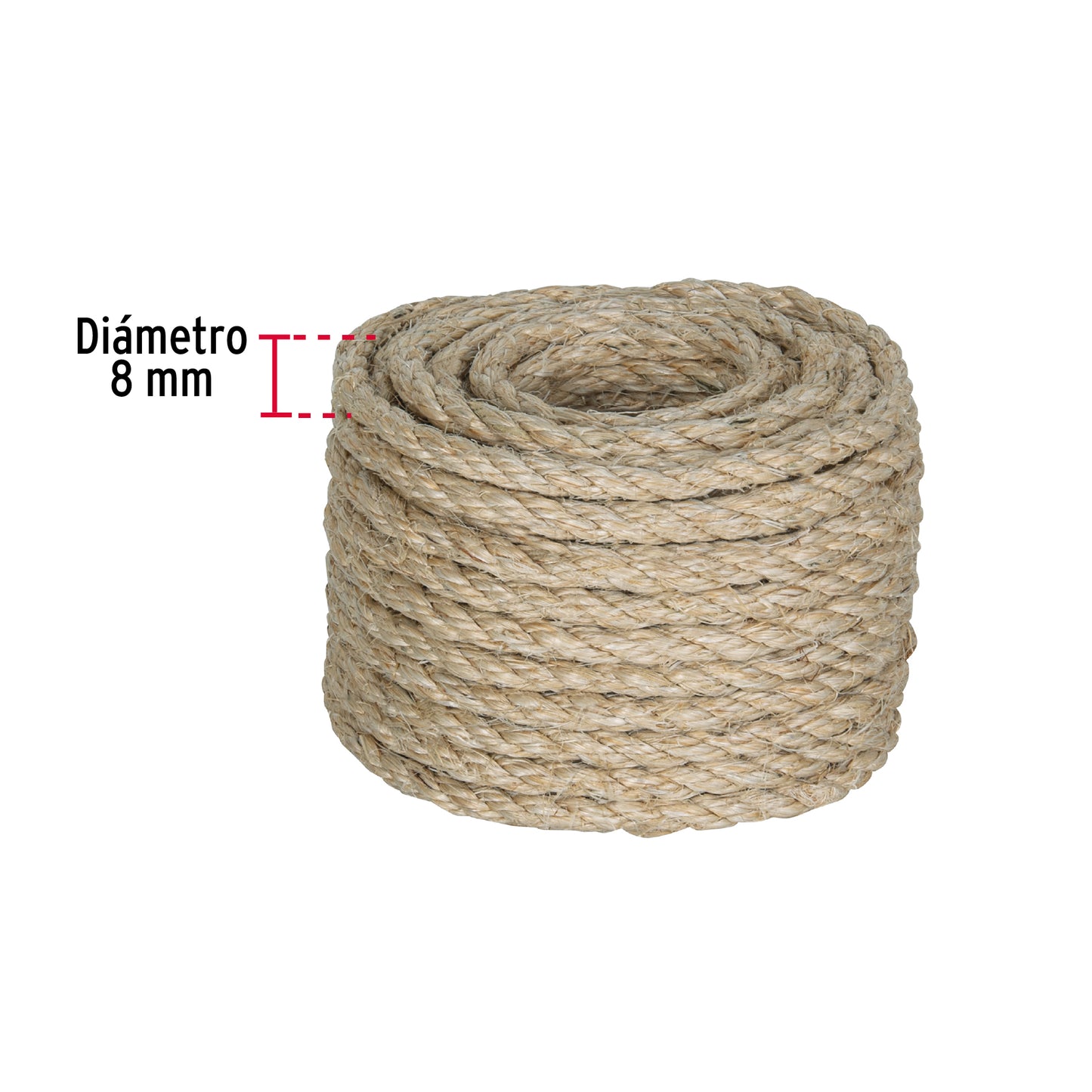 PIOLA SISAL 8 MM X 15 MM NATURAL, FIERO 45657 *