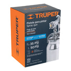 PISTOLA P/PINTAR SUCCIÒN HVLP VASO ALUMINIO, 1.4 MM, TRUPER 14084 P