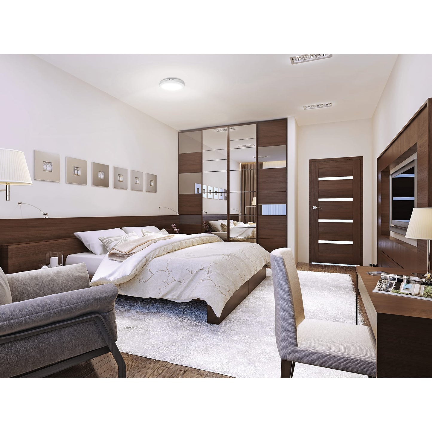 LUMINARIO LED 18W, REDONDO, LUZ DE DIA BLANCO 46715 *