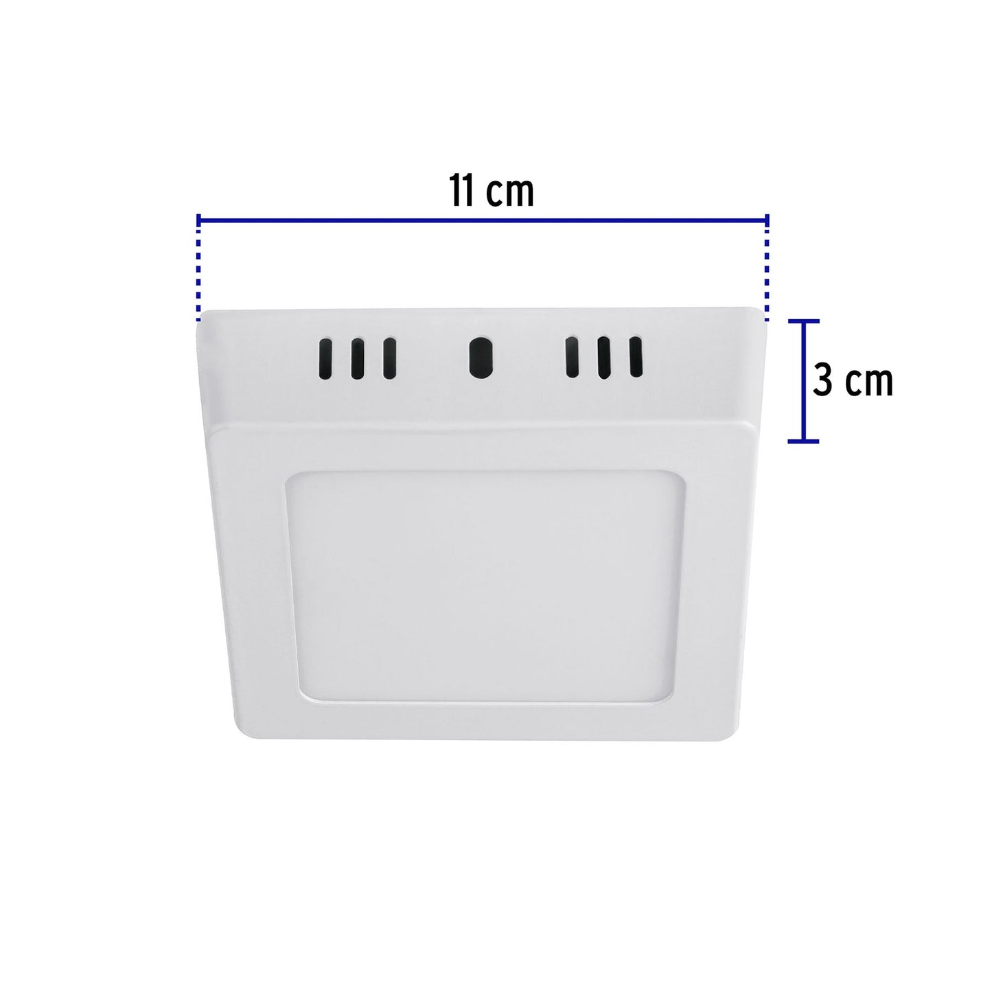 LUMINARIO LED TIPO PLAFÓN 6W, CUADRADO, LUZ DE DÍA, BLANCO 47442 N