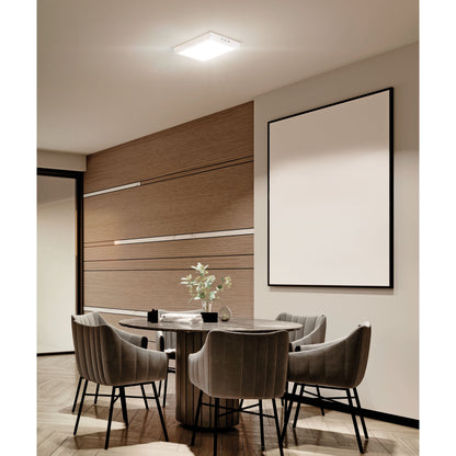 LUMINARIO LED TIPO PLAFÓN 24W, CUADRADO, LUZ DE DÍA, BLANCO 47445 *