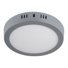 Cargar imagen en el visor de la galería, LUMINARIO LED TIPO PLAFÓN 12W, REDONDO, LUZ DE DIA, GRIS 47347 P
