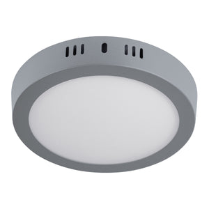 LUMINARIO LED TIPO PLAFÓN 12W, REDONDO, LUZ DE DIA, GRIS 47347 P