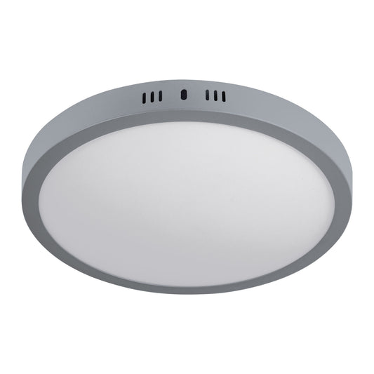 LUMINARIO LED TIPO PLAFÓN 24W, REDONDO, LUZ DE DÌA GRIS 47349 *