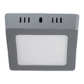 LUMINARIO LED TIPO PLAFÓN 6W, CUADRADO, LUZ DE DÍA, GRIS 47446