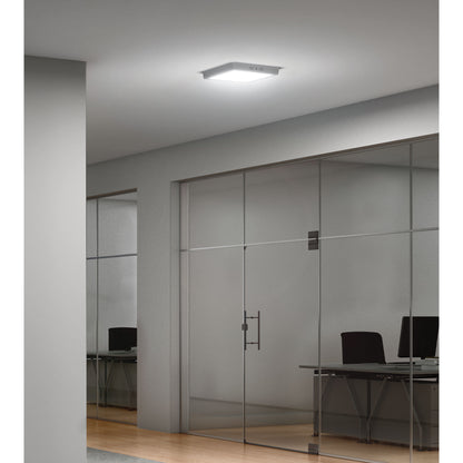 LUMINARIO LED  TIPO PLAFÓN 18 W, LUZ DE DÌA, GRIS 47448 *