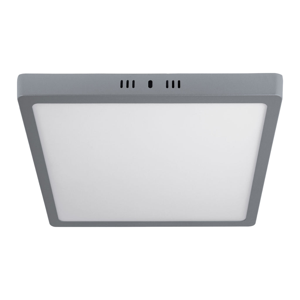 LUMINARIO LED TIPO PLAFÓN 24 W, CUADRADO, LUZ DE DÌA, GRIS 47449 *