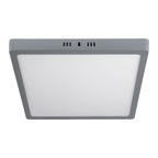 LUMINARIO LED TIPO PLAFÓN 24 W, CUADRADO, LUZ DE DÌA, GRIS 47449 *