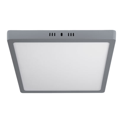 LUMINARIO LED TIPO PLAFÓN 24 W, CUADRADO, LUZ DE DÌA, GRIS 47449 *