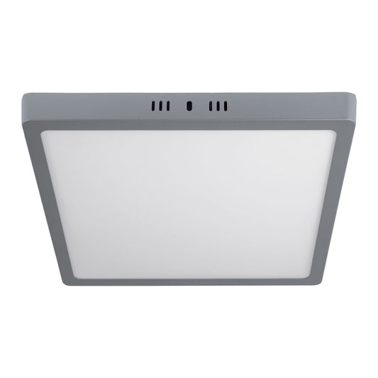 LUMINARIO LED TIPO PLAFÓN 24 W, CUADRADO, LUZ DE DÌA, GRIS 47449 *
