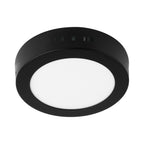 LUMINARIO LED TIPO PLAFÓN 6W, REDONDO, LUZ DE DÍA, NEGRO 47395 *