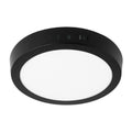 LUMINARIO LED TIPO PLAFÓN 12 W, REDONDO, LUZ DE DÍA, NEGRO 47396 *