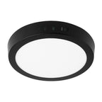 LUMINARIO LED TIPO PLAFÓN 12 W, REDONDO, LUZ DE DÍA, NEGRO 47396 *