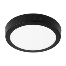 Cargar imagen en el visor de la galería, LUMINARIO LED TIPO PLAFÓN 12 W, REDONDO, LUZ DE DÍA, NEGRO 47396 P
