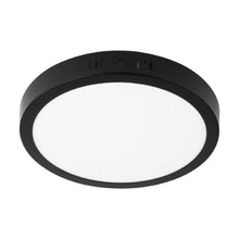 Cargar imagen en el visor de la galería, LUMINARIO LED TIPO PLAFÓN 18W, REDONDO, LUZ DE DÍA, NEGRO 47397 P
