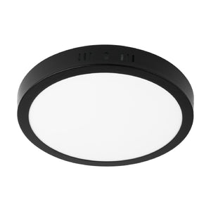 LUMINARIO LED TIPO PLAFÓN 18W, REDONDO, LUZ DE DÍA, NEGRO 47397 P
