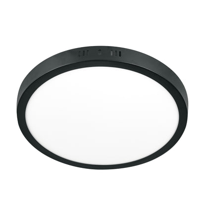LUMINARIO LED 24W, REDONDO, LUZ DE DIA, NEGRO 47398 *