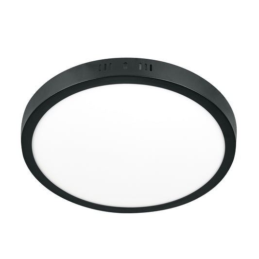 LUMINARIO LED 24W, REDONDO, LUZ DE DIA, NEGRO 47398 *