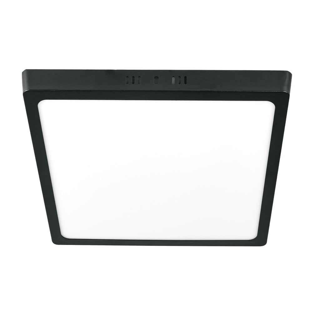 LUMINARIO LED TIPO PLAFÓN 24W, CUADRADO, LUZ DE DÍA, NEGRO 47418 *