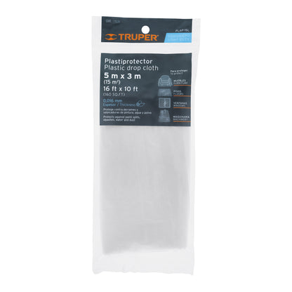 PLASTIPROTECTOR 5 X 3M, USO LIGERO, TRUPER 11109 *