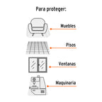 PLASTIPROTECTOR 5 X 3M, USO LIGERO, TRUPER 11109 *
