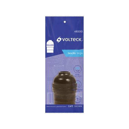 Portalámpara de baquelita, sencillo, VOLTECK 46500