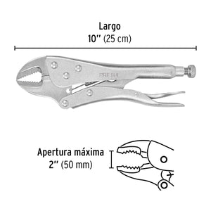 PINZA DE PRESION 10" MORDAZA RECTA, PRETUL 22702 P