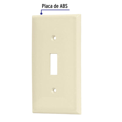PLACA ABS P/INTERRUP VERT,STANDAR,MARFIL 46415 P