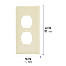 Cargar imagen en el visor de la galería, PLACA DE ABS DÙPLEX, STANDARD, MARFIL 46406 P
