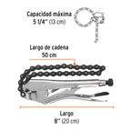 PINZA DE PRESIÒN 8'' DE CADENA, TRUPER 17438 P