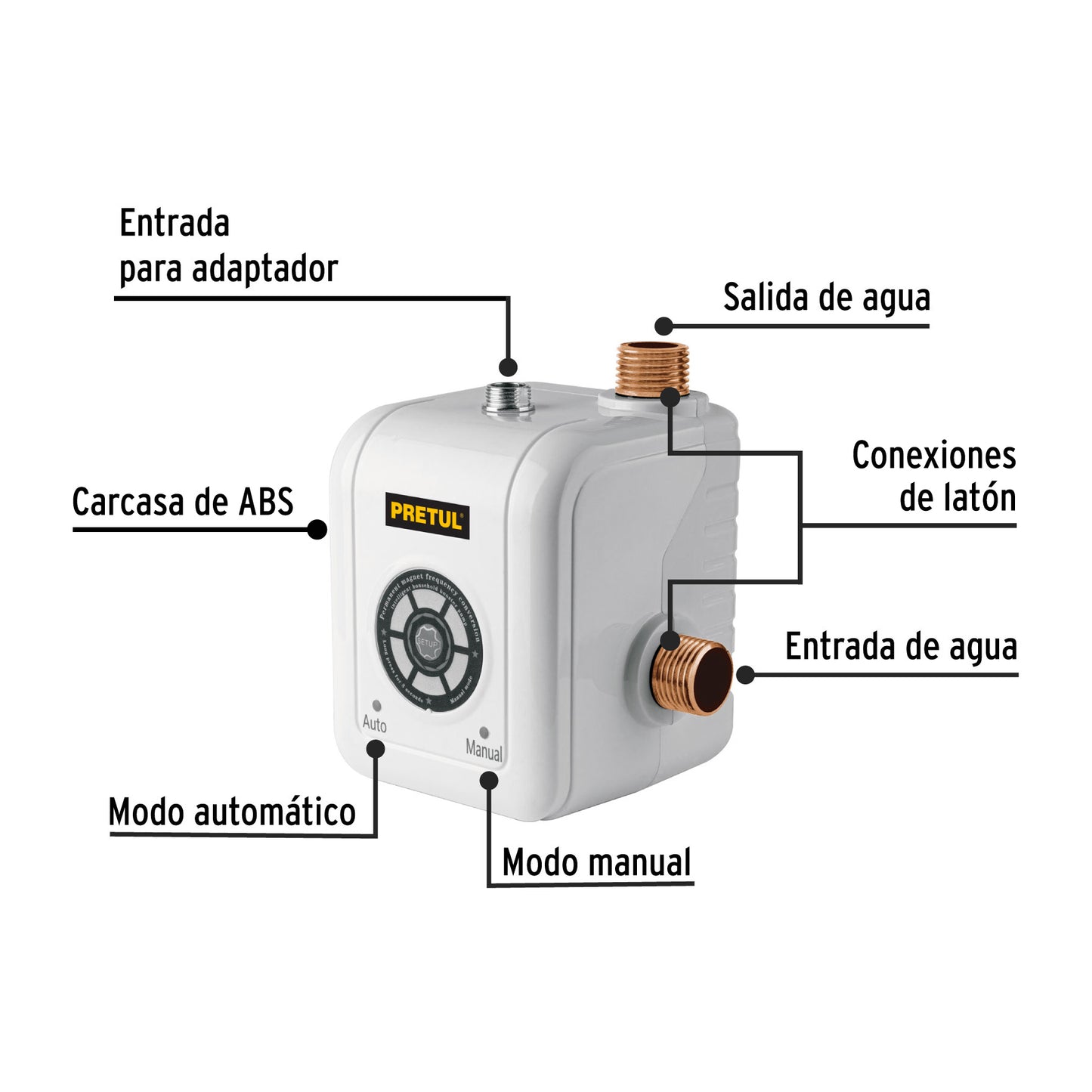 Bomba presurizadora 1/10 HP, PRETUL 29939