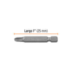 ESTUCHE CON 5 PUNTAS DE CRUZ PH3 LARGO 2", TRUPER EXPERT 12149 *