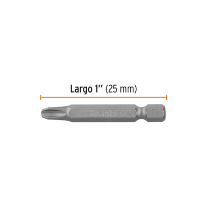 ESTUCHE CON 5 PUNTAS DE CRUZ PH3 LARGO 2", TRUPER EXPERT 12149 *