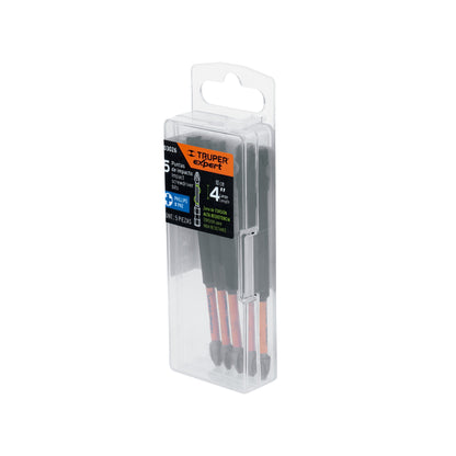 ESTUCHE CON 5 PUNTAS DE CRUZ PH2 DE IMPACTO LARGO 4" 103026 *