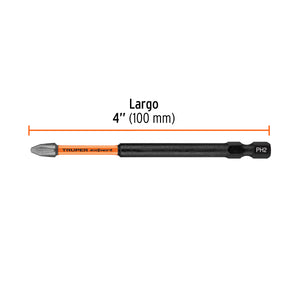 ESTUCHE CON 5 PUNTAS DE CRUZ PH2 DE IMPACTO LARGO 4" 103026 P