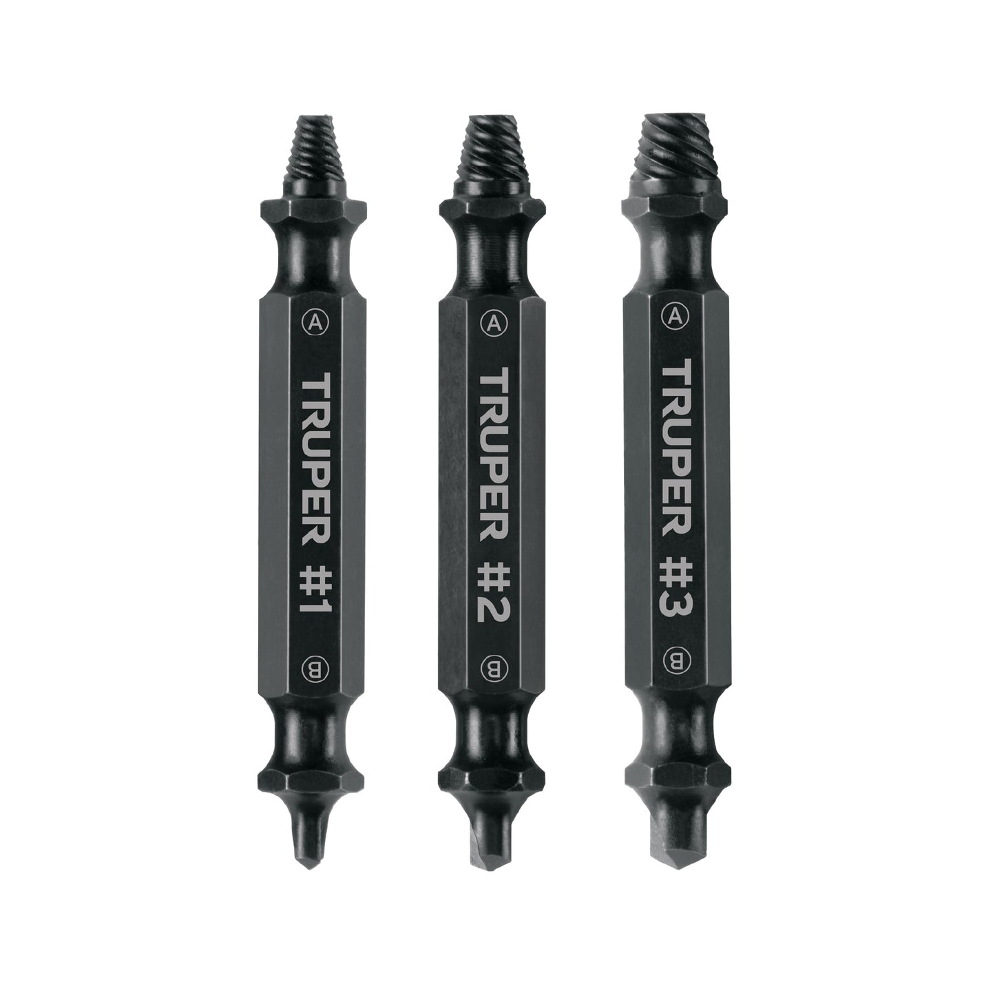 BLÌSTER CON 3 PUNTAS EXTRACTORAS DE TORNILLOS 103311 P