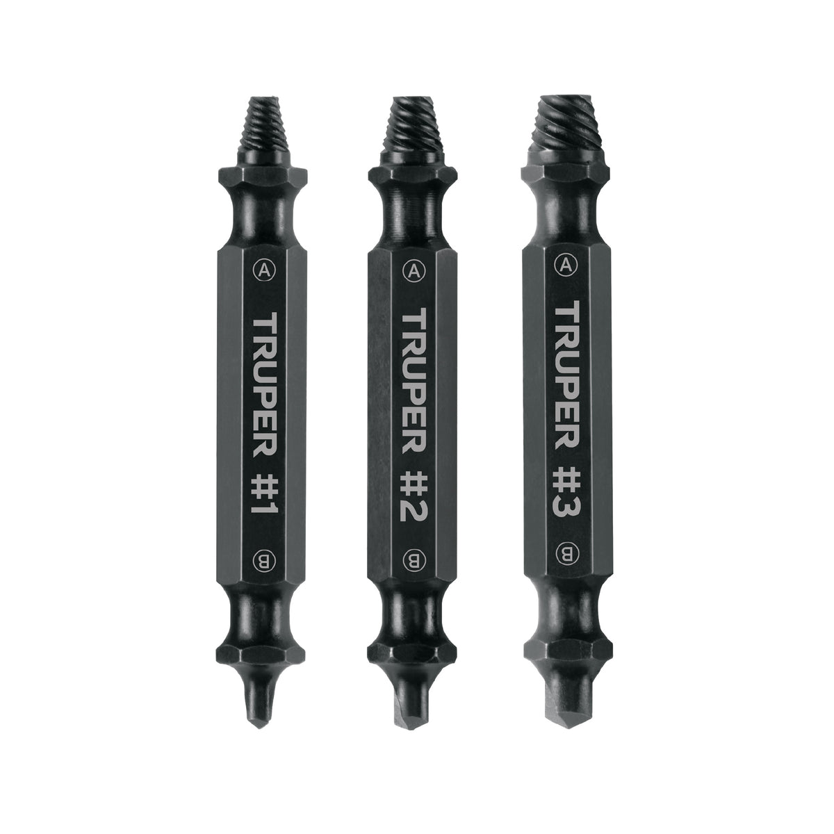 BLÌSTER CON 3 PUNTAS EXTRACTORAS DE TORNILLOS 103311 P