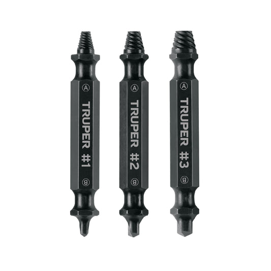 BLÌSTER CON 3 PUNTAS EXTRACTORAS DE TORNILLOS 103311 P