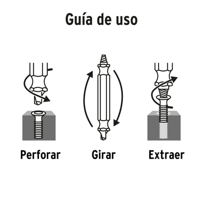 BLÌSTER CON 3 PUNTAS EXTRACTORAS DE TORNILLOS 103311 P