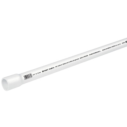 TUBO DE 3 M DE PVC DE 3/4" HIDRÁULICO CÉDULA 40, FOSET 43039 P