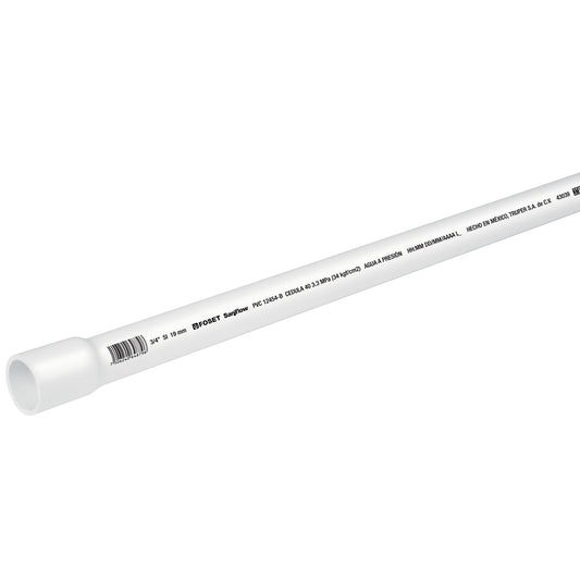 TUBO DE 3 M DE PVC DE 3/4" HIDRÁULICO CÉDULA 40, FOSET 43039 P