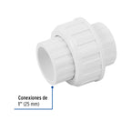 TUERCA UNIÓN LISA DE PVC 1", FOSET 45437 P