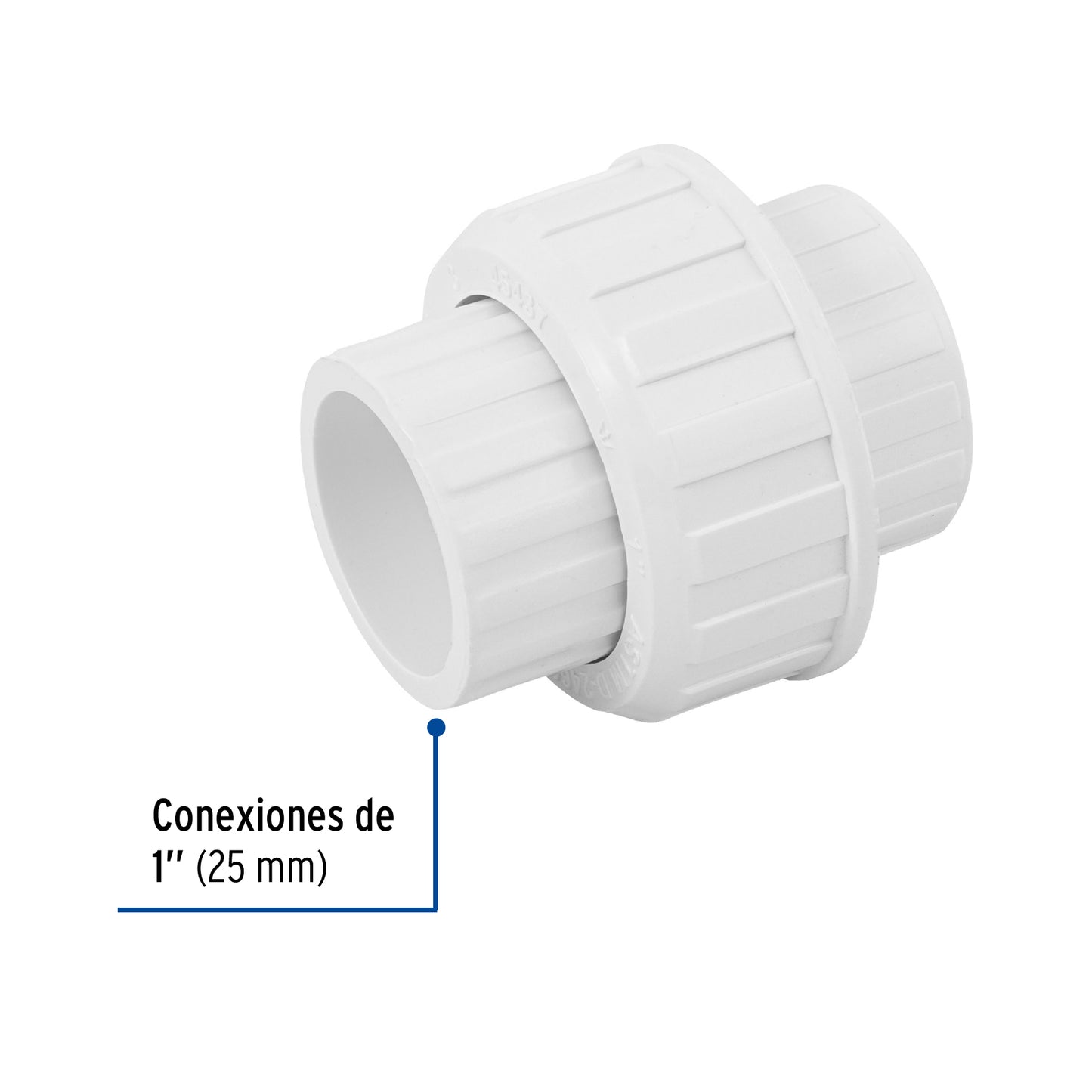 TUERCA UNIÓN LISA DE PVC 1", FOSET 45437 P