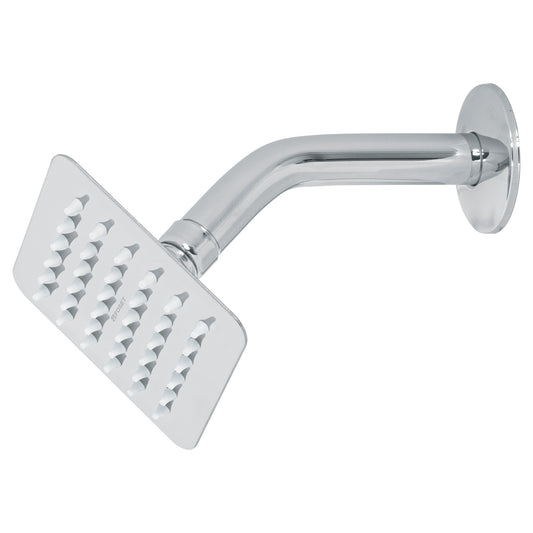 REGADERA CUADRADA 4', ACERO INOX, CON BRAZO, CROMO, TÚBIG 47734 *