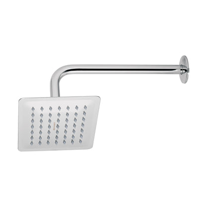 REGADERA CUADRADA 6', ACERO INOX, CON BRAZO, CROMO, TÚBIG 47736 *