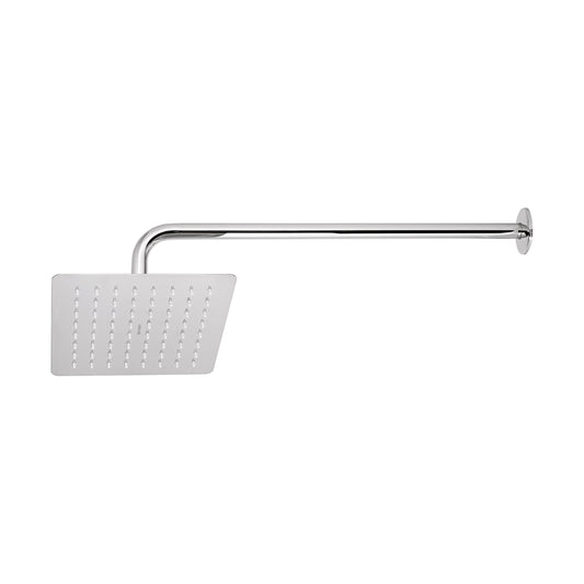 REGADERA CUADRADA 8', ACERO INOX, CROMO, TÚBIG 47738 *
