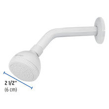 Cargar imagen en el visor de la galería, REGADERA PLÁSTICA REDONDA 2-1/2&#39; BLANCA, FOSET BASIC 49269 *
