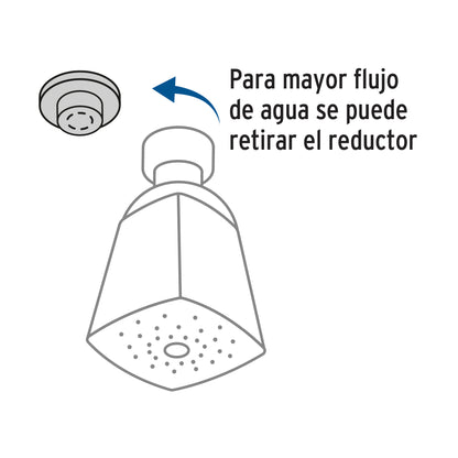 REGADERA CUADRADA, CABEZA 2'', AQUA 49248 *